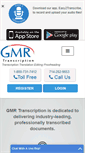 Mobile Screenshot of gmrtranscription.com